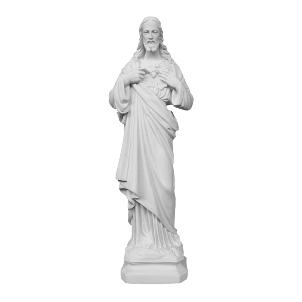 Sacred Heart Of Christ Marble Statue